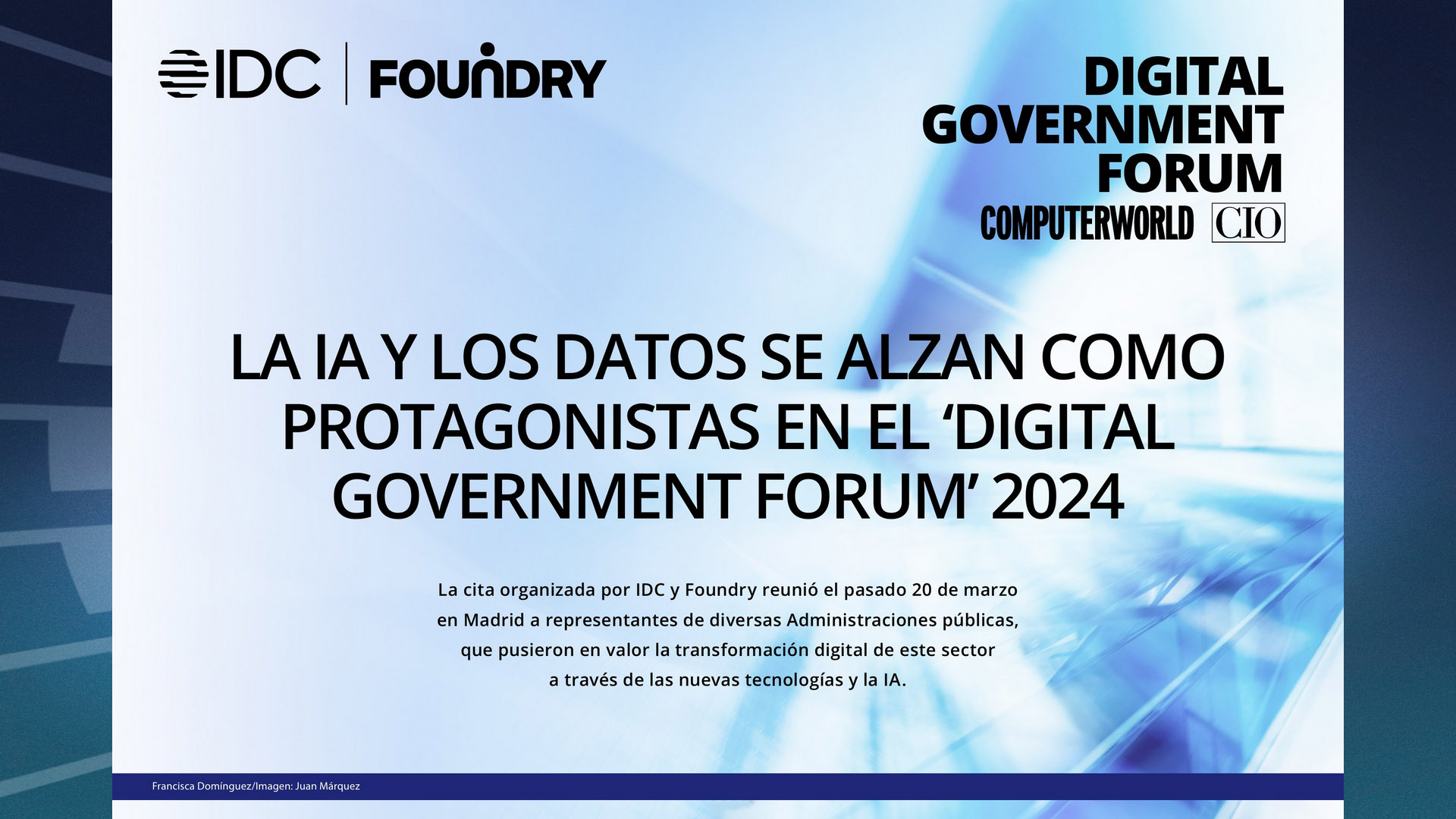 ComputerWorld Insider Evento Digital Government Forum 2024
